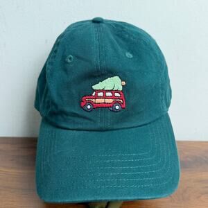 Vineyard Vines Hat Men's Adjustable Blue Green Christmas Tree Car